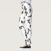 Leuk en modern zwart-wit leggings (Links)