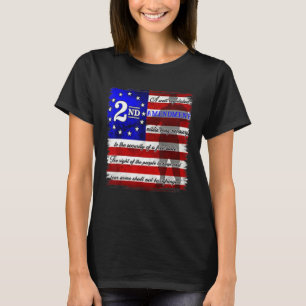 Leuk en patriottisch 2e amendement voor volwassene t-shirt