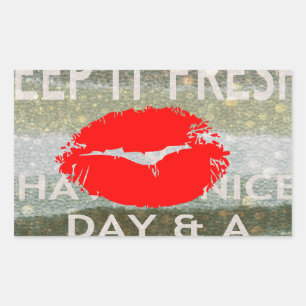 Leuk en perfect om de datum op te slaan rechthoekige sticker