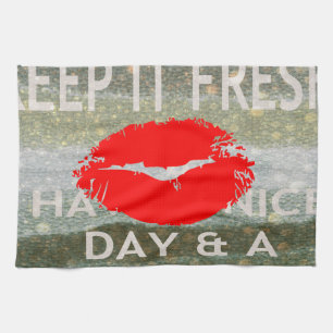 Leuk en perfect om de datum op te slaan theedoek