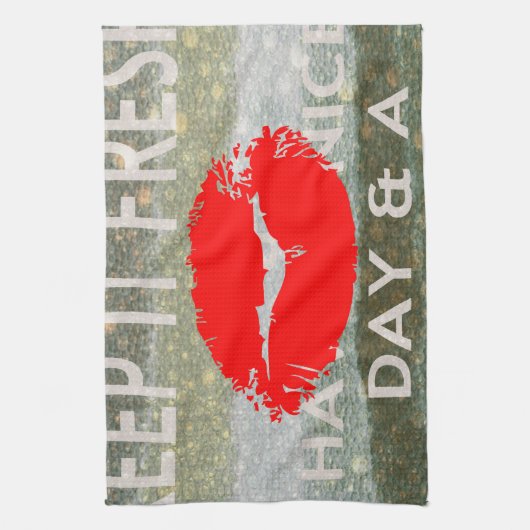 Leuk en perfect om de datum op te slaan theedoek (Verticaal)