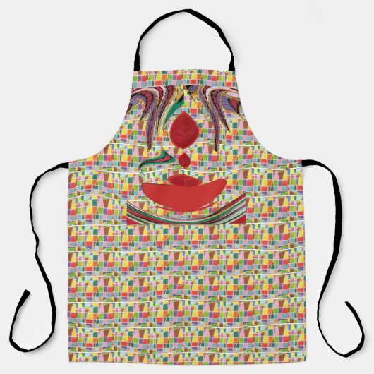 Leuk en prachtig kleurrijk patroonontwerp schort (Voorkant)