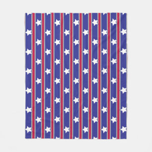 Leuk en Prachtig Patriottische Sterren en Strepen Fleece Deken