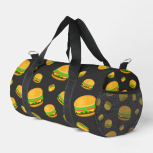 Leuk en vet cool burgerpatroon donkergrijs plunjezak