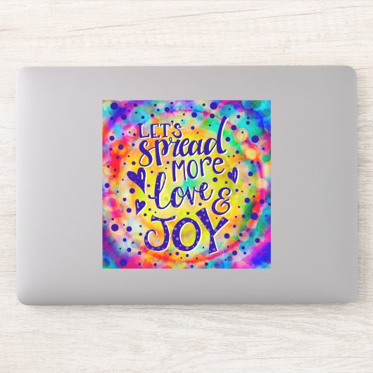 Leuk en Vrolijk Verspreid Meer Liefde en Vreugde Sticker (Computer)