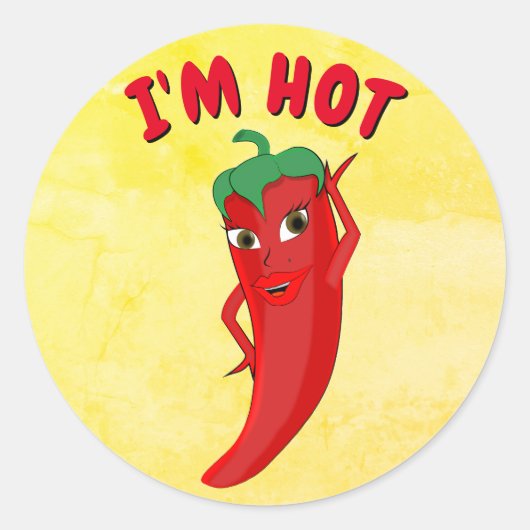 Leuk etiket voor pittig eten (Voorkant)