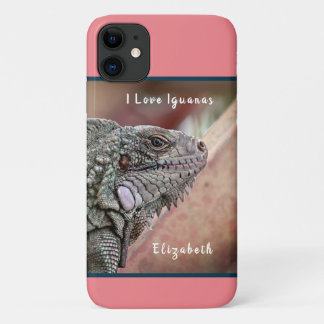 Leuk Exotisch Reptiel Iguana Huisdier iPhone 11 Hoesje