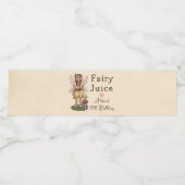 Leuk Fairy Juice Verjaardagsfeestje Waterfles Etiket (Enkel label)