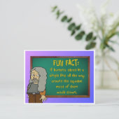 leuk feit: briefkaart (Staand voorkant)