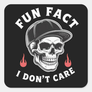 Leuk Feitje Waar Ik Me Niet Voor Interesseer Grapp Vierkante Sticker