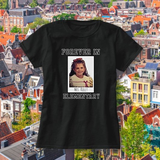 Leuk!  foto van de docent T-shirt