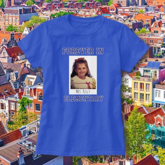 Leuk!  foto van de docent T-shirt