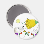 Leuk frettengezicht magneet (Voorkant / Achterkant)