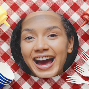 Leuk Full Face Close-up Selfie Foto Papieren Bordje