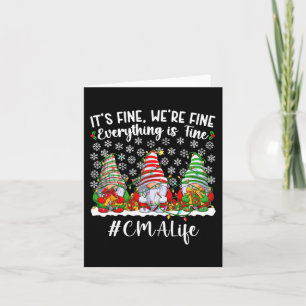 Leuk Gecertificeerd Medisch Assistent Kerstmis CMA Kaart