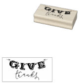 Leuk Geef Bedankt Banner Rubber Art Stamp Rubberstempel (Gestempeld)