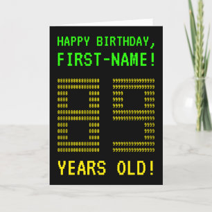 Leuk, Geeky, Nerdy "89 JAAR OUD!" Verjaardag Kaart