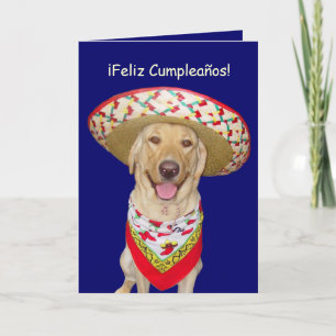 Leuk Geel Laboratorium Feliz Cumpleanos Kaart