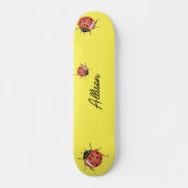 Leuk geel lieveheersbeestje skateboard (Voorkant)