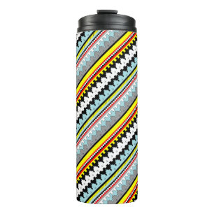 Leuk gekleurd geometrisch strepenpatroon Case-Mate Thermosbeker