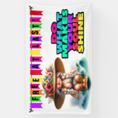 LEUK GELUKKIG PENSIOEN SPANDOEK (Verticaal)