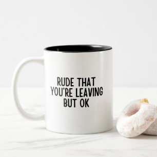 Leuk gepensioneerde collega vertrekt Cute kantoor Tweekleurige Koffiemok