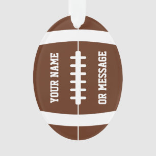 Leuk Gepersonaliseerd Football Ornament