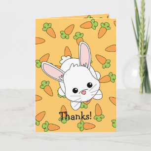 Leuk Gepersonaliseerd Konijntje Lil - Bedankkaart