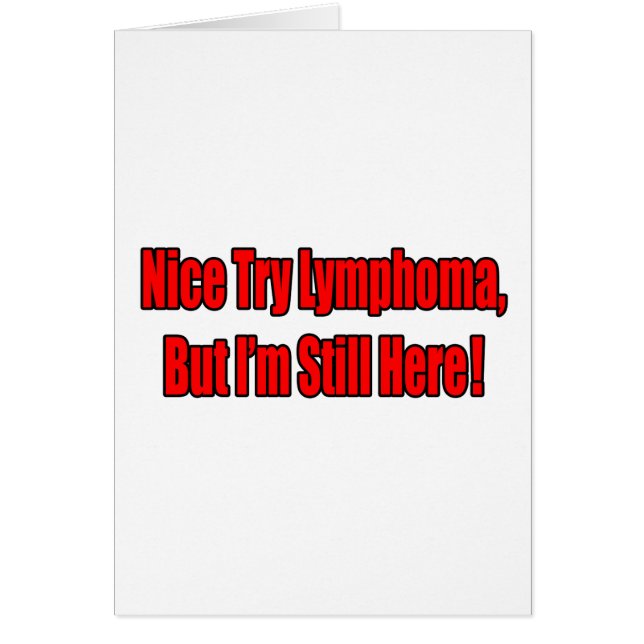 Leuk geprobeerd lymfoom.. (Voorkant)