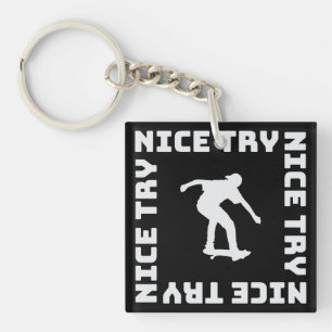 Leuk geprobeerd sleutelhanger