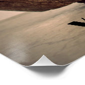 Leuk gesneden kokosnoot aap bank kitsch fotografis perfect poster (Hoek)