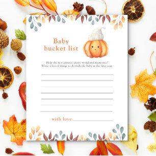 Leuk gezicht Pompoen - Baby bucket list