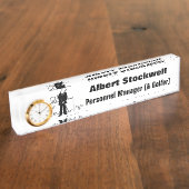 Leuk Golfthema Kantoor Naambordje (Zijkant)