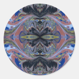 Leuk Gotisch Thema Zwart en Geel Ronde Sticker