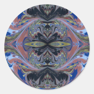 Leuk Gotisch Thema Zwart en Geel Ronde Sticker