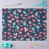 Leuk haaienliefhebbers patroon tissuepapier (Craft)