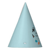 Leuk Halloween Creature Blauw Verjaardagsfeest Feesthoedjes (Links)
