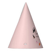 Leuk Halloween Creature Roze Verjaardagsfeest Feesthoedjes (Links)