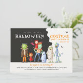 Leuk Halloween Kinder partij Kaart (Staand voorkant)