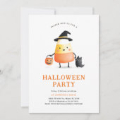 Leuk Halloween Kinder partij Kaart (Voorkant)