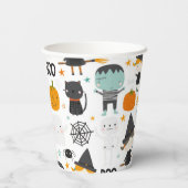 Leuk Halloween Kinder partij Papieren Bekers (Achterkant)