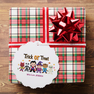 Leuk Halloween Kostuum Feest Ornament Kaart