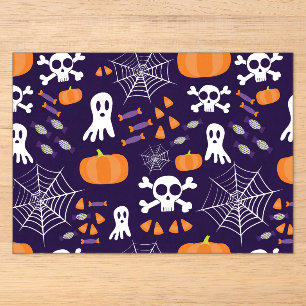 Leuk Halloween patroon Acryl Uitnodigingen