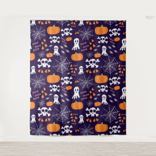 Leuk Halloween patroon Wandkleed