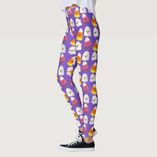Leuk Halloween Snoep en spookpatroon Leggings