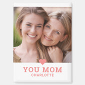 Leuk hart hou van je mam Moederdag foto Magneet (Voorkant)