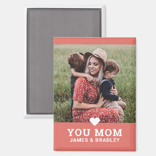 Leuk hart hou van je mam Moederdag foto Magneet