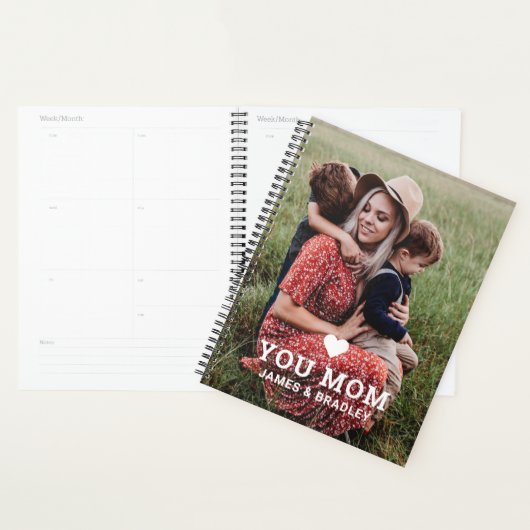 Leuk hart hou van je mam Moederdag foto Planner (Display)