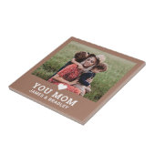 Leuk hart hou van je mam Moederdag foto Tegeltje (Zijkant)