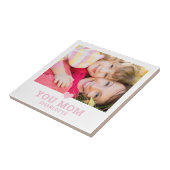 Leuk hart hou van je mam Moederdag foto Tegeltje (Zijkant)